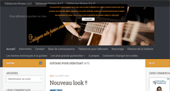 Desktop Screenshot of guitarepourdebutant.fr