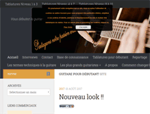 Tablet Screenshot of guitarepourdebutant.fr